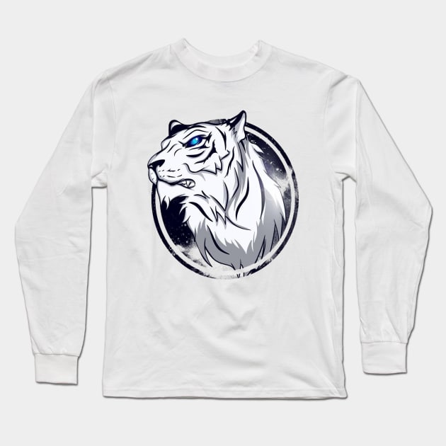 White Tiger Long Sleeve T-Shirt by Cervezas del Zodiaco